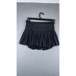 Goldhinge Skort Womens 14 Black Pleated Tennis Athletic Running‎ Skirt Lined